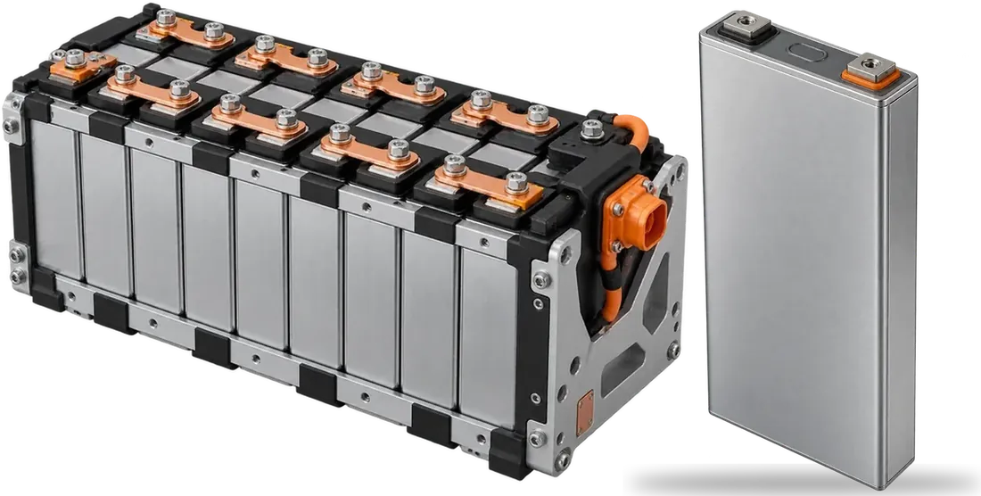 A lithium-ion battery module and a prismatic cell